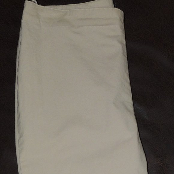 Gap Women's - Form Fitting Side Fastening/Zipper Dress Casual Capri Pant - Picture 3 of 7